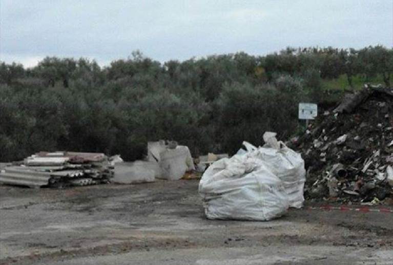 un'area in corso di bonifica