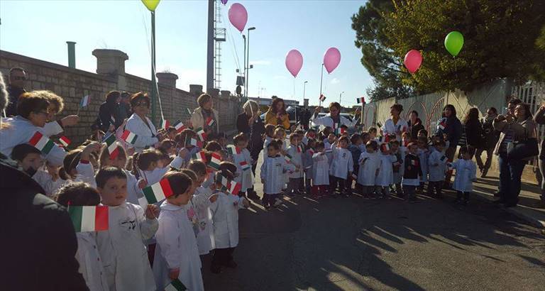 cerimonia di intitolazione delle scuole d'infanzia