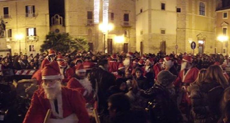 babbo natale in moto