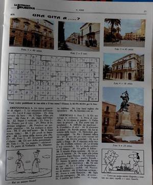terlizzi nella popolare rubrica "una gita a..." della settimana enigmistica