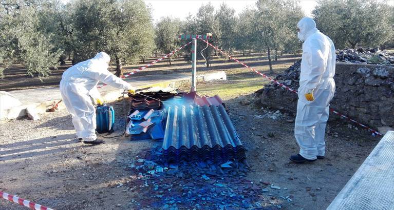 Bonifica di materiale in amianto