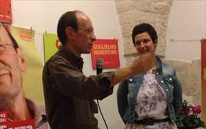Minervini all'incontro a Terlizzi nella sede del Comitato