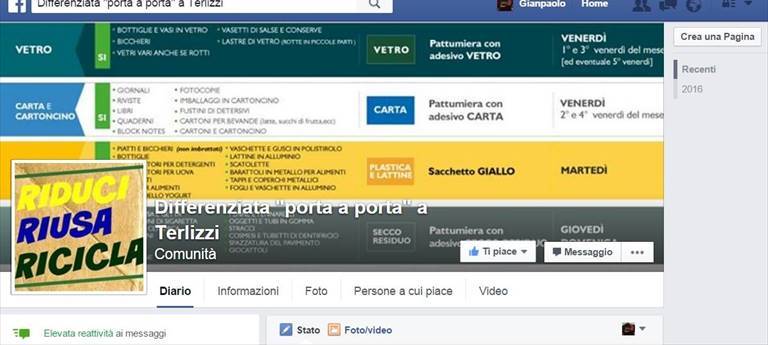 la pagina facebook sul porta a porta
