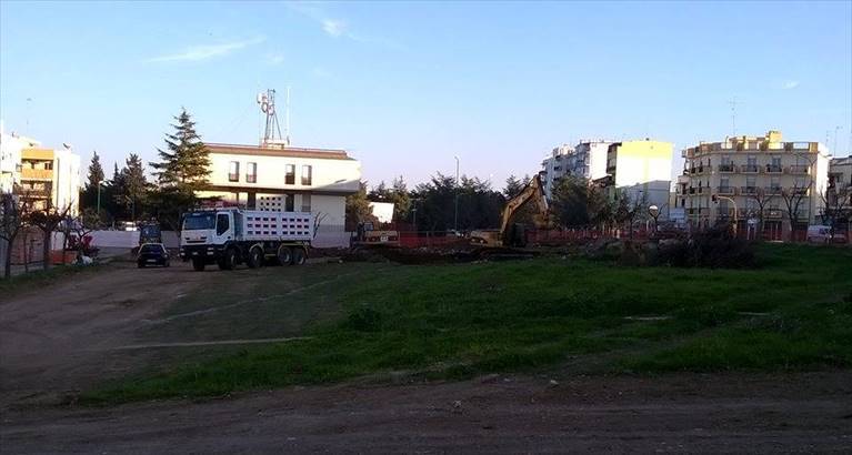lavori per il centro commerciale