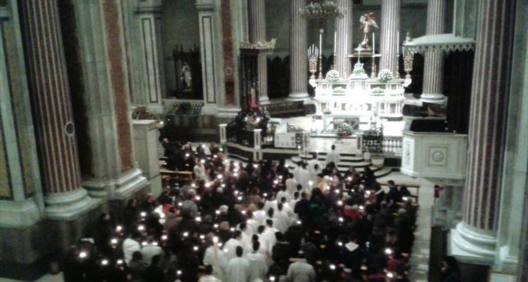 la messa di Pasqua in Cattedrale