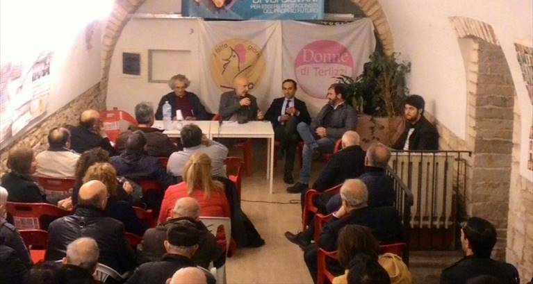 l'incontro sul sarcone presso città civile