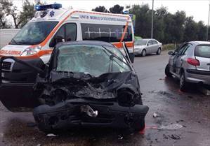 L'incidente sulla Molfetta-Terlizzi