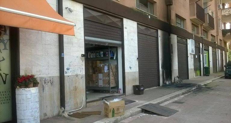 rogo di un contenitore della differenziata