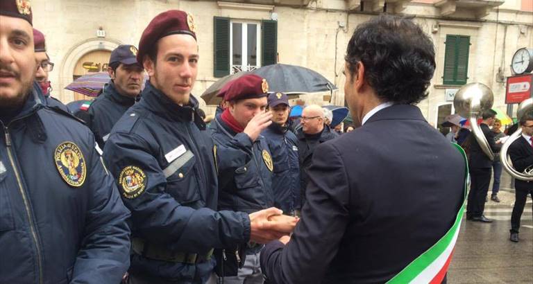 cerimonia per la liberazione dai nazifascisti