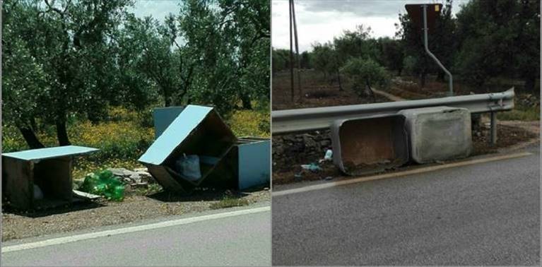 rifiuti sulla provinciale terlizzi-giovinazzo