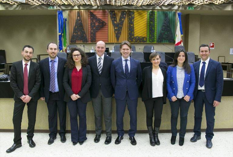 Alcuni dei consiglieri del M5S alla Regione Puglia