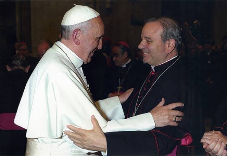 don luigi martella con papa francesco