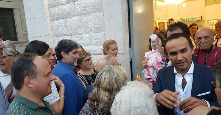 Chieco e Gemmato ieri sera all'inaugurazione