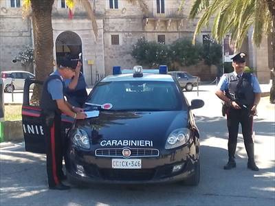 Un posto di blocco dei Carabinieri