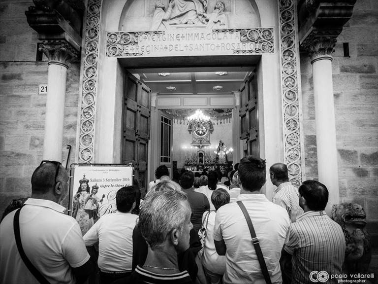 la riapertura della chiesa del rosario