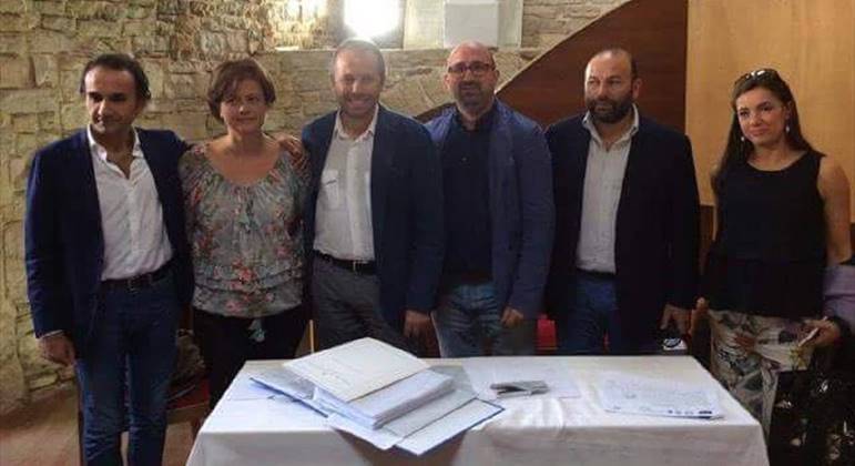 I firmatari dei sei Comuni del novo gal: Terlizzi