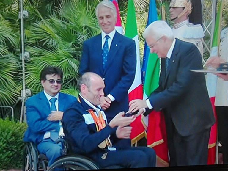 Luca Mazzone premiato da Mattarella