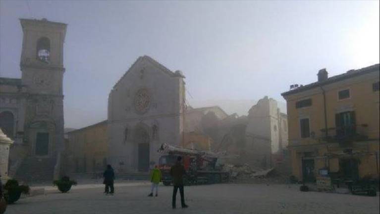duomo di norcia crollato