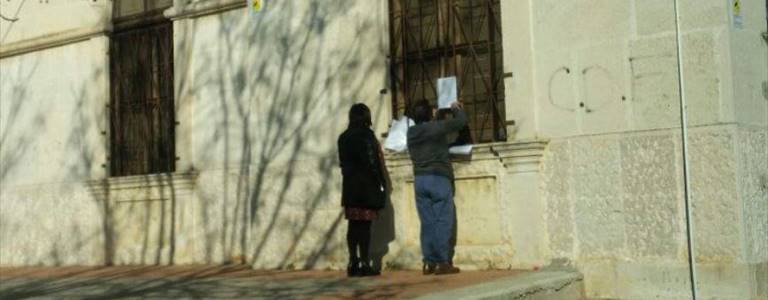 Il provvedimento affisso presso la sede dell'istituto Tannoia