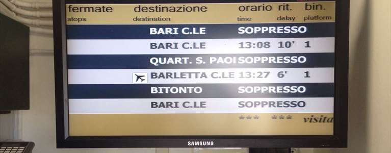 Tabellone degli orari