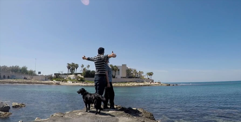 Un momento del video girato a Molfetta