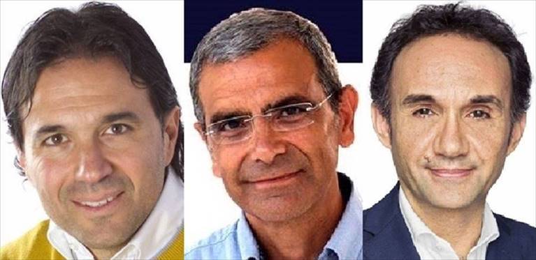 i tre candidati sindaco