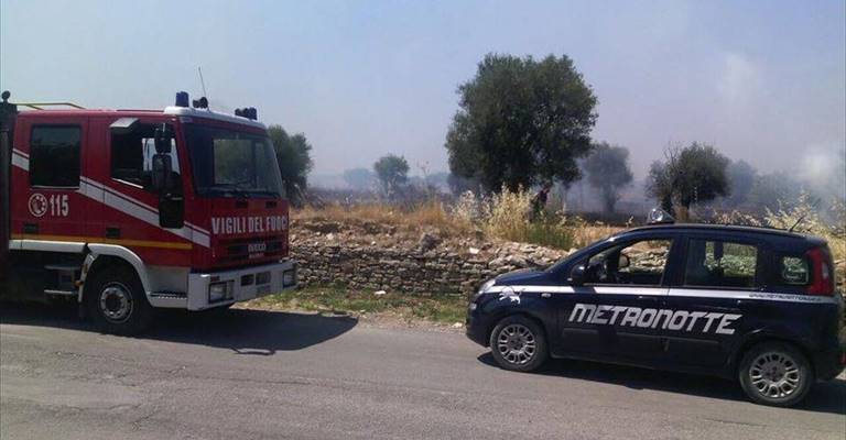 incendio in via chicoli