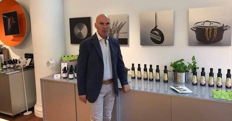 Franco Guglielmi a New York con Puglia Evo Word presso lo Show Room Agnelli sulla 5th avenue