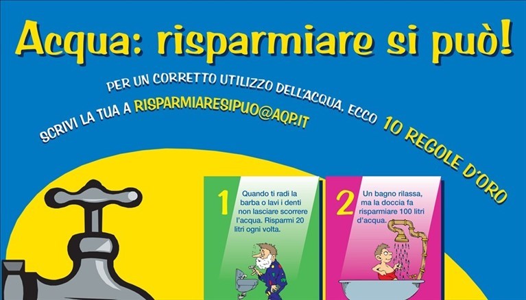 Il manifesto dell'Acquedotto Pugliese