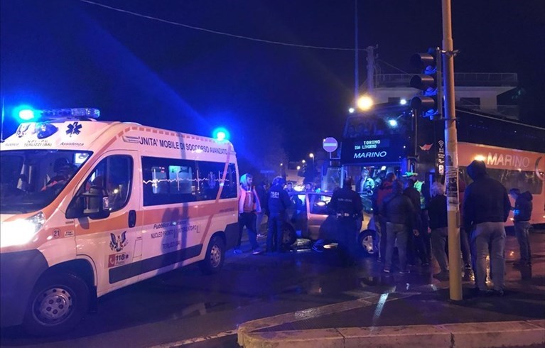 Incidente in via Ruvo: coinvolto il bus della Marino