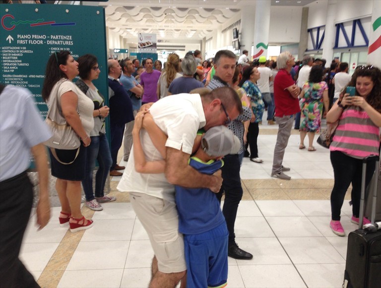l'arrivo dei bambini bielorussi