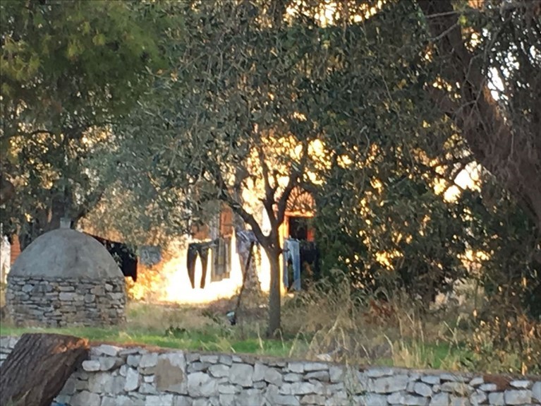 un accampamento di migranti