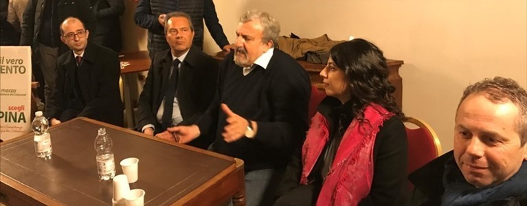 Emiliano al fianco di Spina