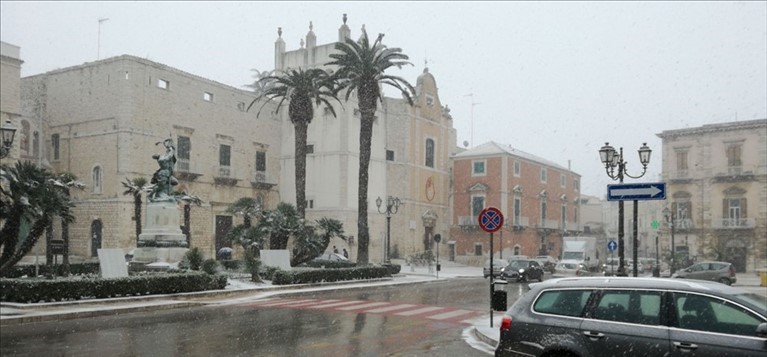 Ancora neve su Terlizzi