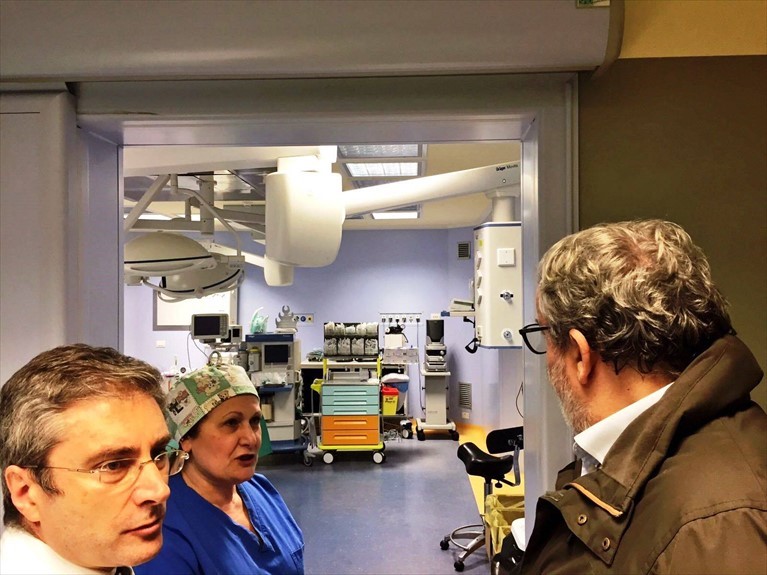 Emiliano visita l'ospedale di Terlizzi