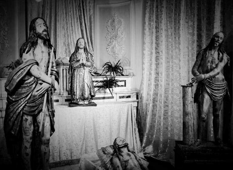 Quattro Misteri (su cinque) della Settimana Santa terlizzese per la prima volta esposti insieme