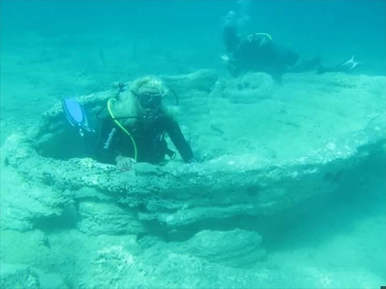 Foto dell’atleta diversamente abile di Manduria che ha stabilito nel 2016 il record mondiale assoluto di permanenza subacquea con erogatori