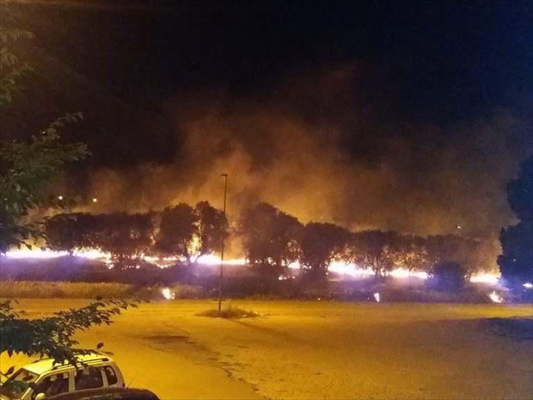 Ancora un incendio in Via Chicoli