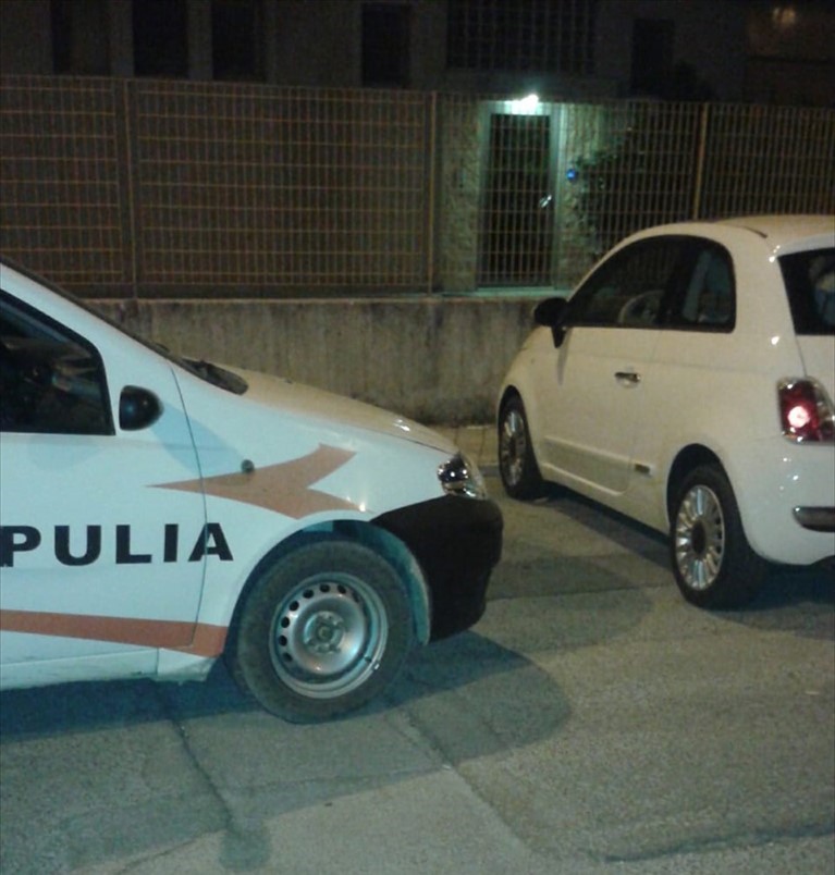 Le guardie giurate recuperano un'auto rubata