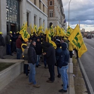 La protesta di Coldiretti a Bari