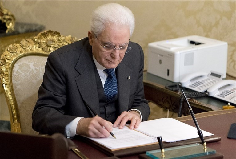 Il presidente Mattarella