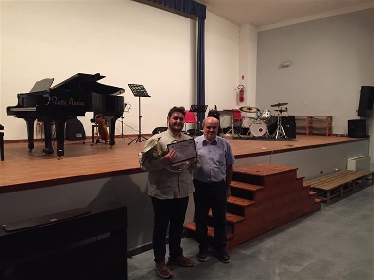 Un giovane terlizzese premiato al Festival Internazionale Cornistico dell'Etna