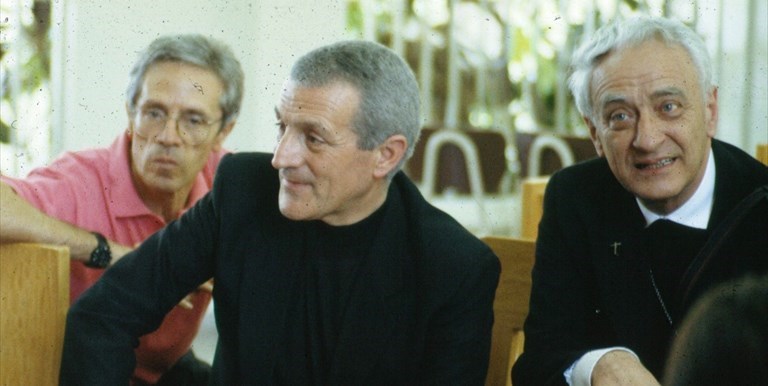 Don Tonino Bello con Mons. Luigi Bettazzi