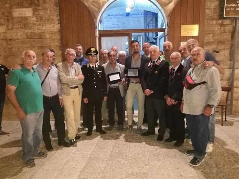 L'ex comandante dei Carabinieri Crugliano a Terlizzi per salutare i volontari dell'Arma