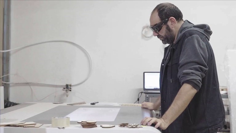 Nico Marcone al lavoro