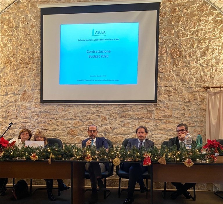 La Asl Bari assegna i budget 2020: fissati gli obiettivi per un centinaio di strutture