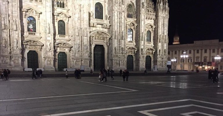Milano alle ore 19:30 di sabato 7 marzo