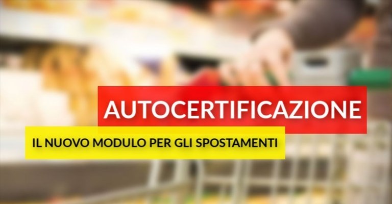 Nuovo modello autocertificazione