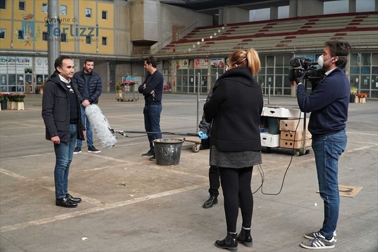 Le telecamere Rai al Mercato dei Fiori. Gemmato: «Crisi del florovivaismo è tragedia economica»