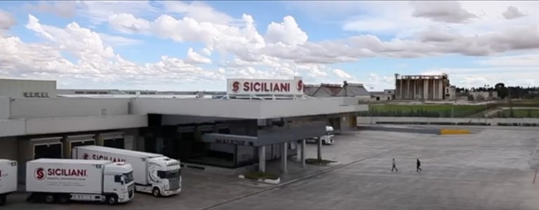 Lo stabilimento della Siciliani Spa di Palo del Colle